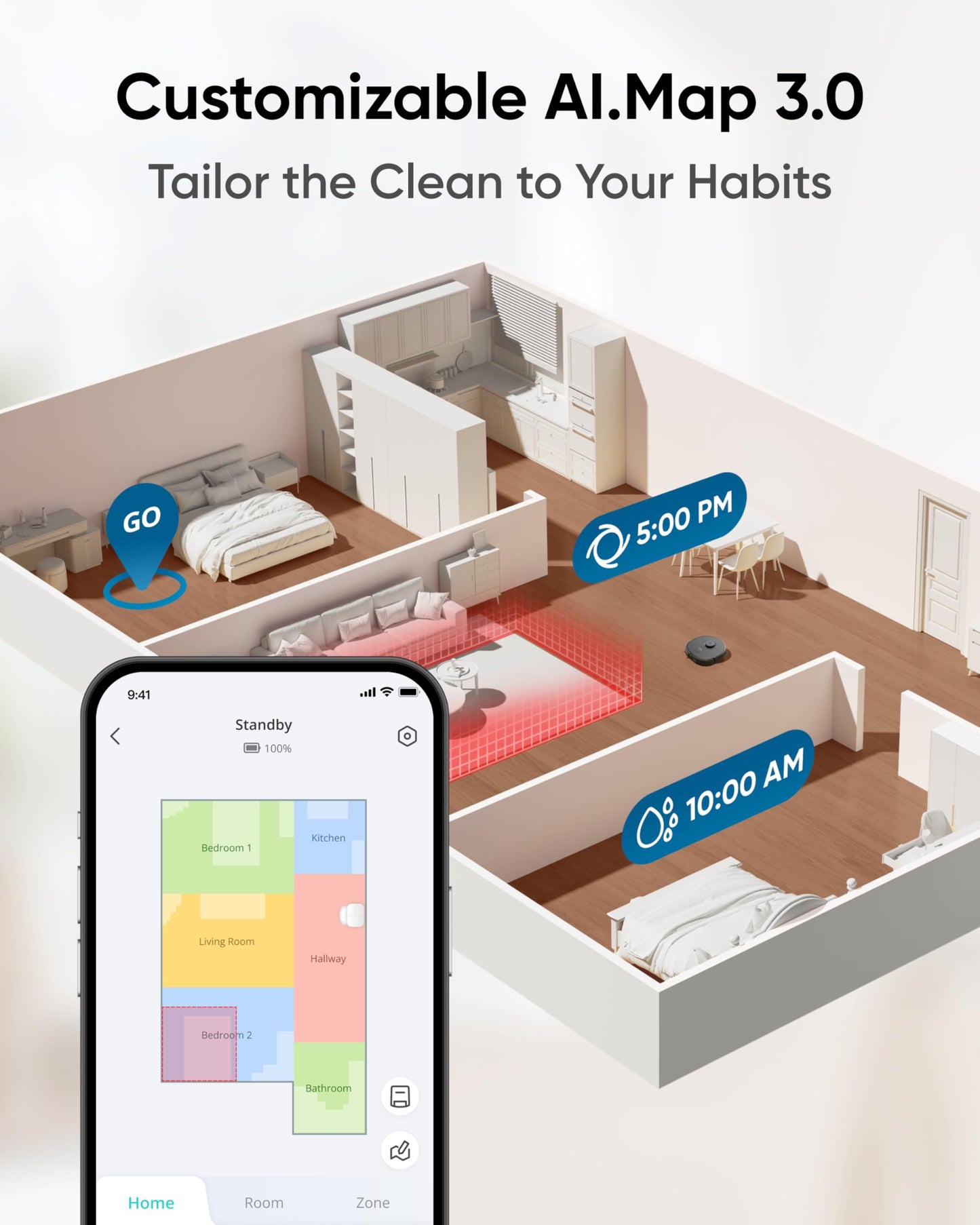 eufy X10 Pro Omni Robot Vacuum Cleaner With Mop, Carpet Detection