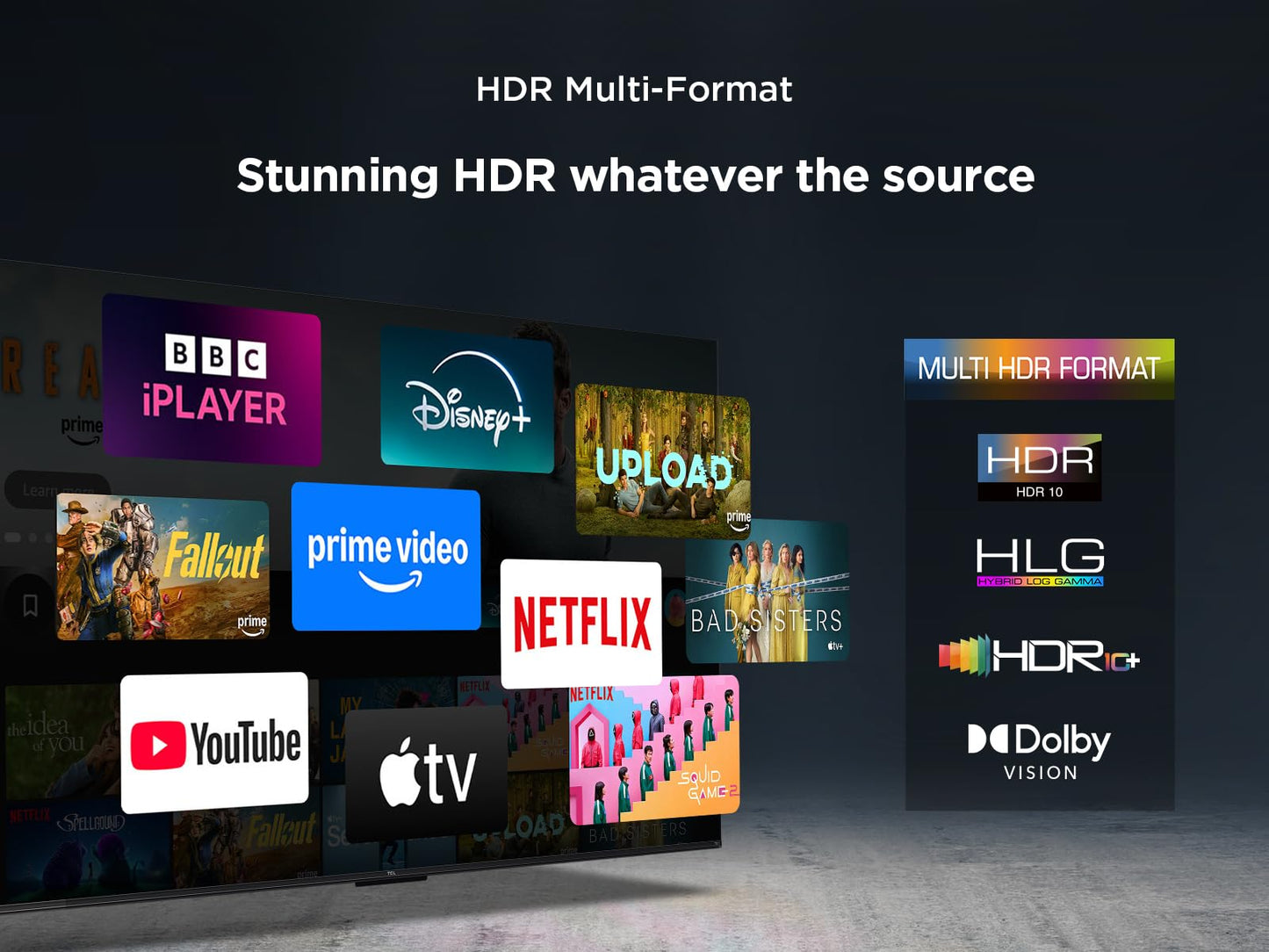 TCL 75T6C-UK 75 Inch QLED 4K HDR TV, Fire TV (Smart TV with Dolby Vision & Atmos, HDR10+, Press & Ask Alexa, 2025 Model)