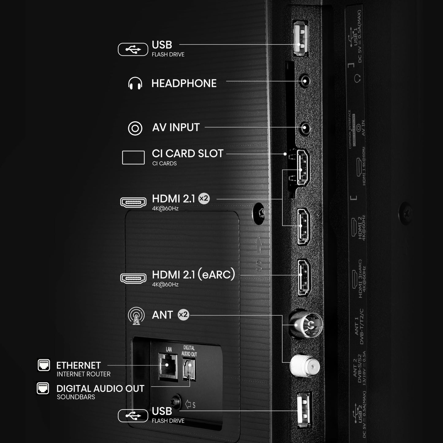 Hisense 85" 85A6QTUK 4K Ultra HD Smart AI TV - Hi-View AI Engine, precision colour, AI smooth motion, sports mode with Freely, Disney+, YouTube, Netflix