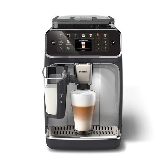 PHILIPS 5400 Series Bean to Cup Coffee Machine, LatteGo, 12 Drinks OneTouch
