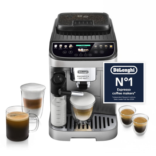 De'Longhi Magnifica Evo Next - Automatic Coffee Machine 13 Drinks Silver
