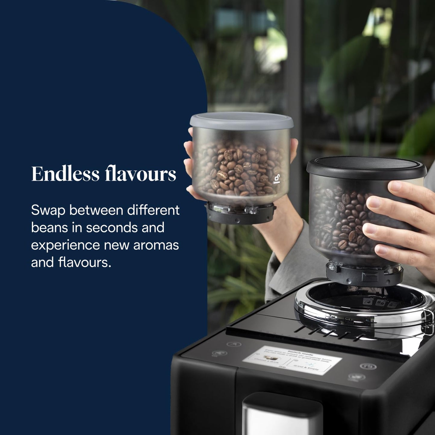 De'Longhi Rivelia - Automatic Coffee Machine 16 One-Touch Drinks Black
