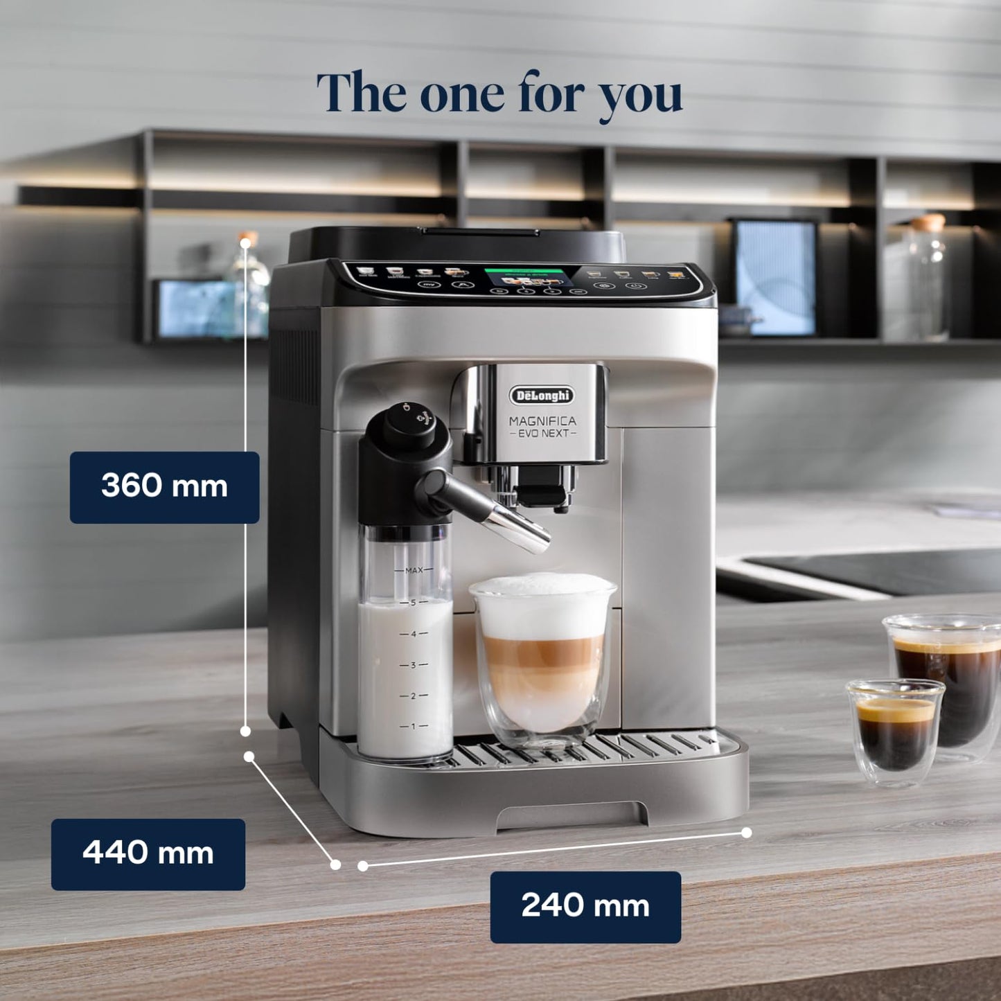 De'Longhi Magnifica Evo Next - Automatic Coffee Machine 13 Drinks Silver