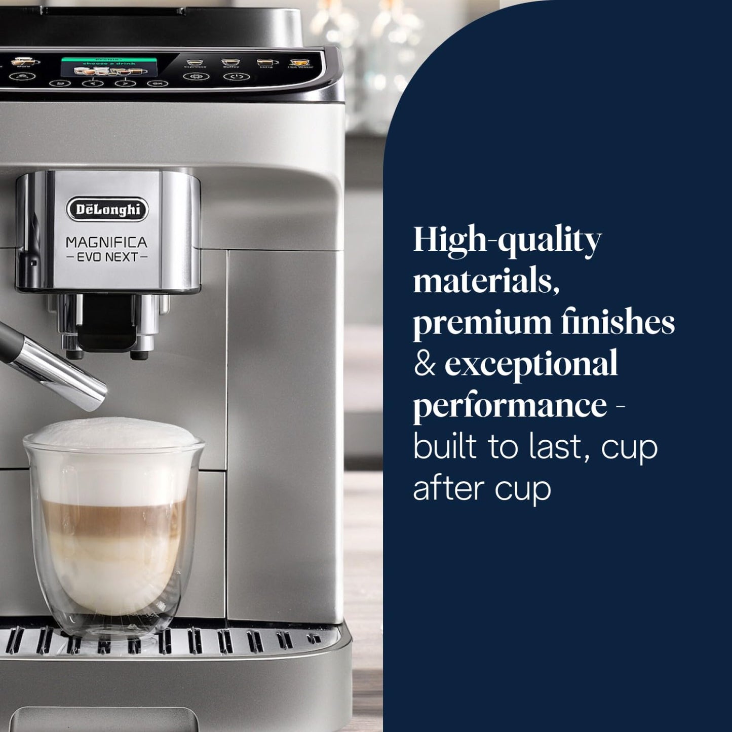 De'Longhi Magnifica Evo Next - Automatic Coffee Machine 13 Drinks Silver