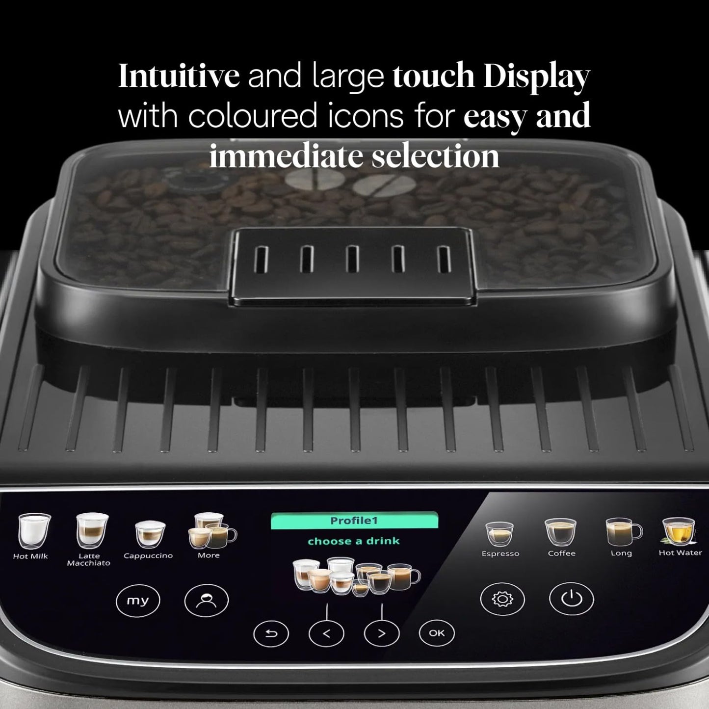 De'Longhi Magnifica Evo Next - Automatic Coffee Machine 13 Drinks Silver