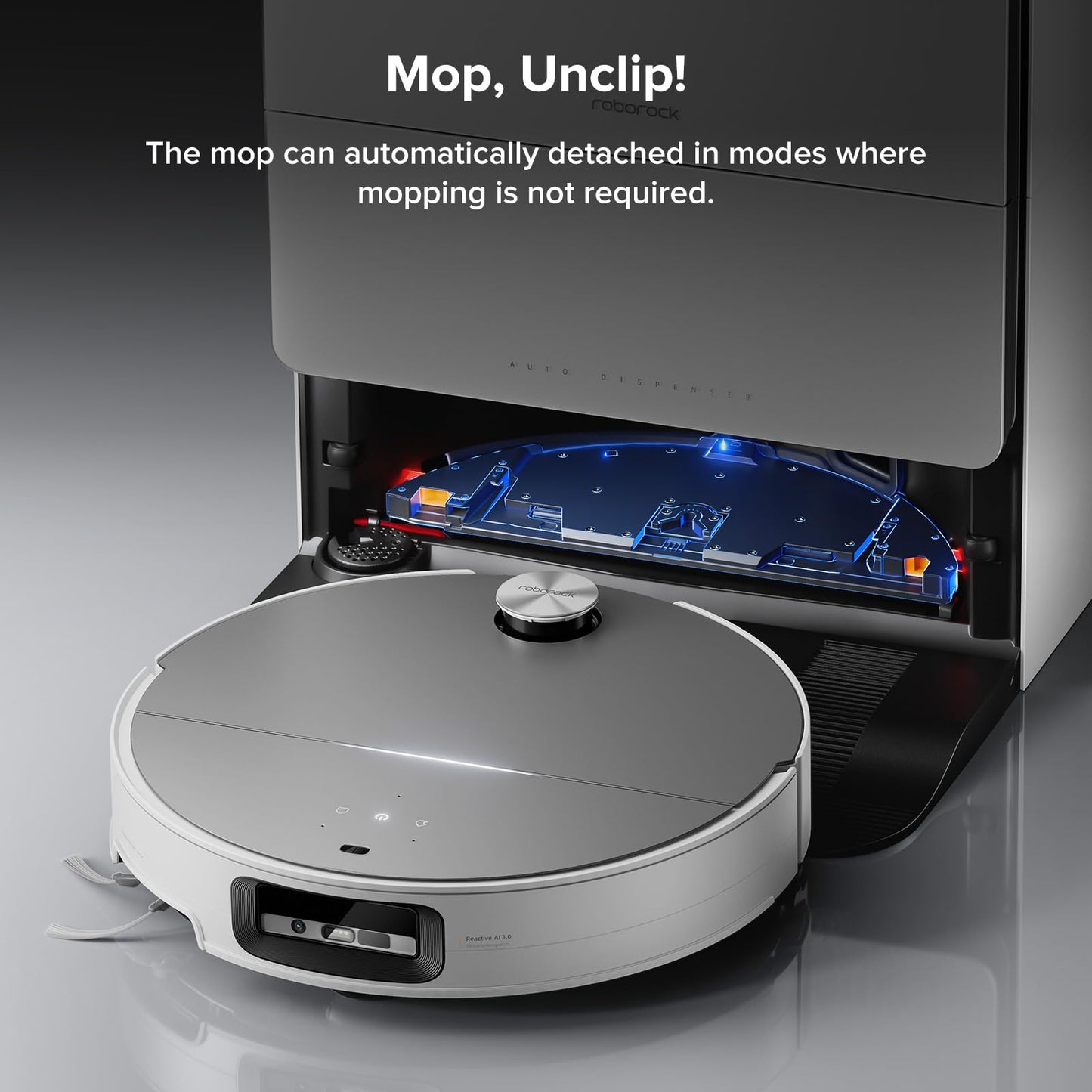roborock Saros 10 Robot Vacuum Cleaner with Mop, 3.14-Inch Ultra Slim
