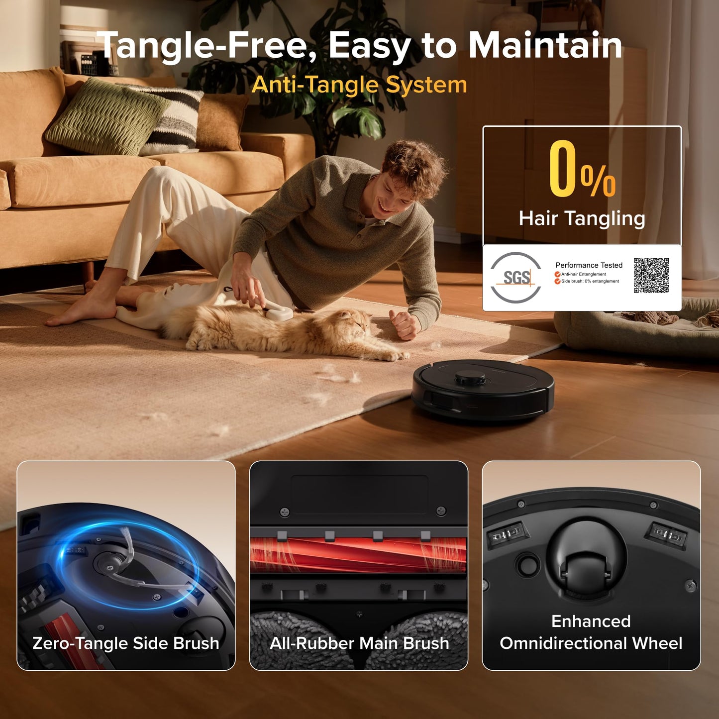 roborock Qrevo S Pro Robot Vacuum Cleaner with Mop, 18,500 Pa Suction