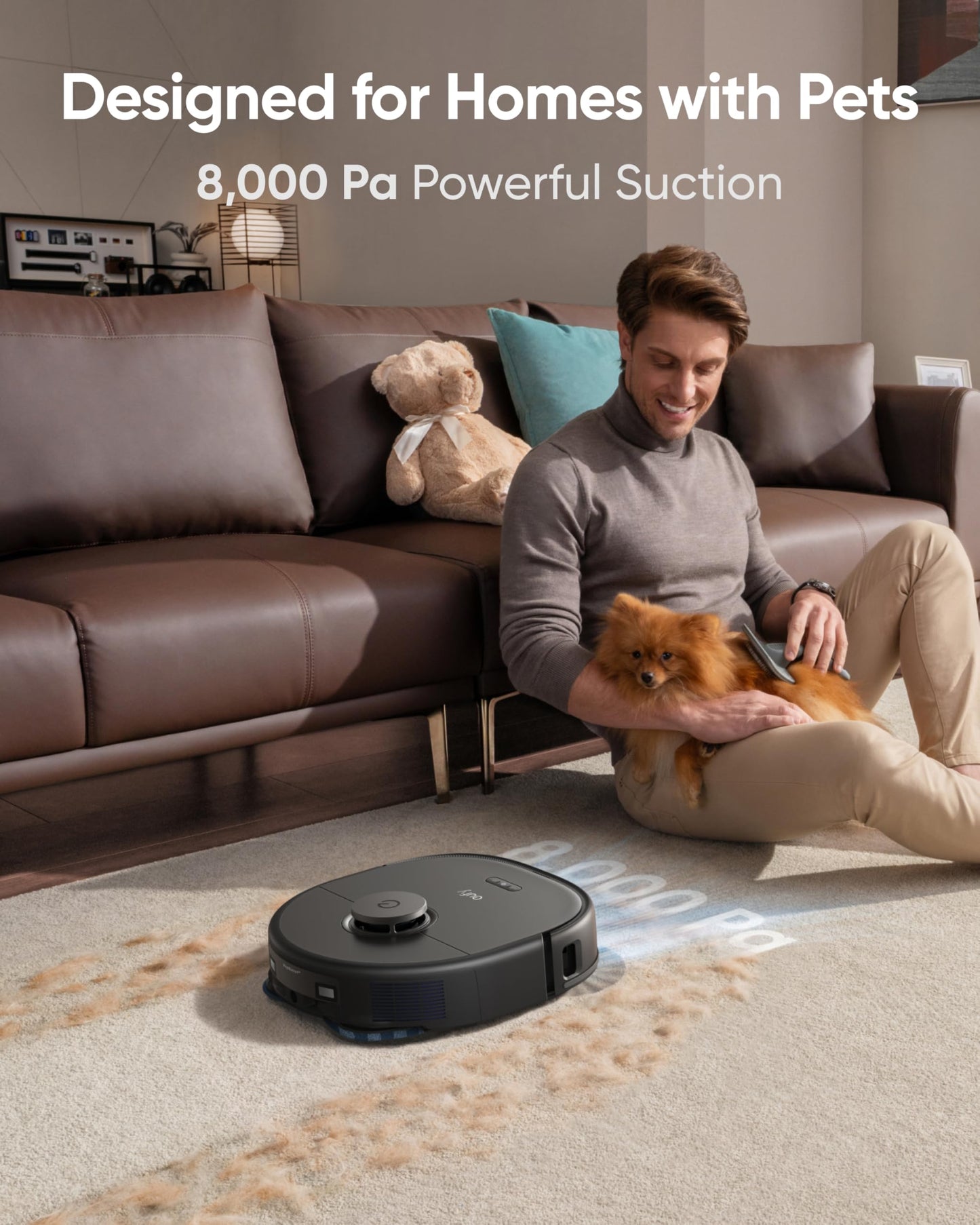 eufy X10 Pro Omni Robot Vacuum Cleaner With Mop, Carpet Detection