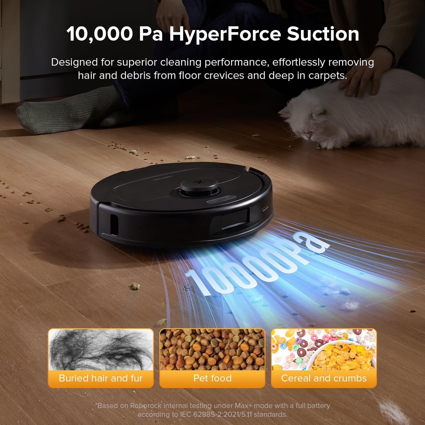 roborock Qrevo Series Robot Vacuum Cleaner with Mop, 10,000Pa Suction