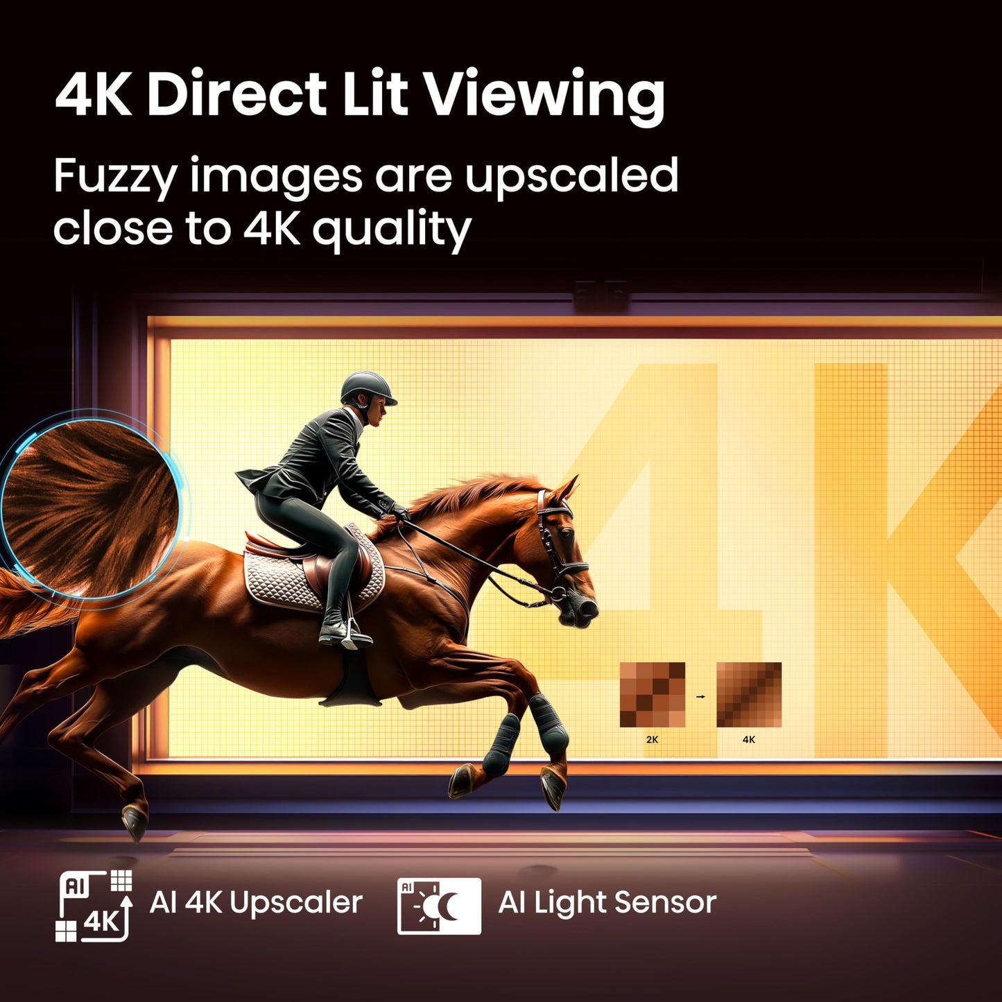 Hisense 85" 85A6QTUK 4K Ultra HD Smart AI TV - Hi-View AI Engine, precision colour, AI smooth motion, sports mode with Freely, Disney+, YouTube, Netflix